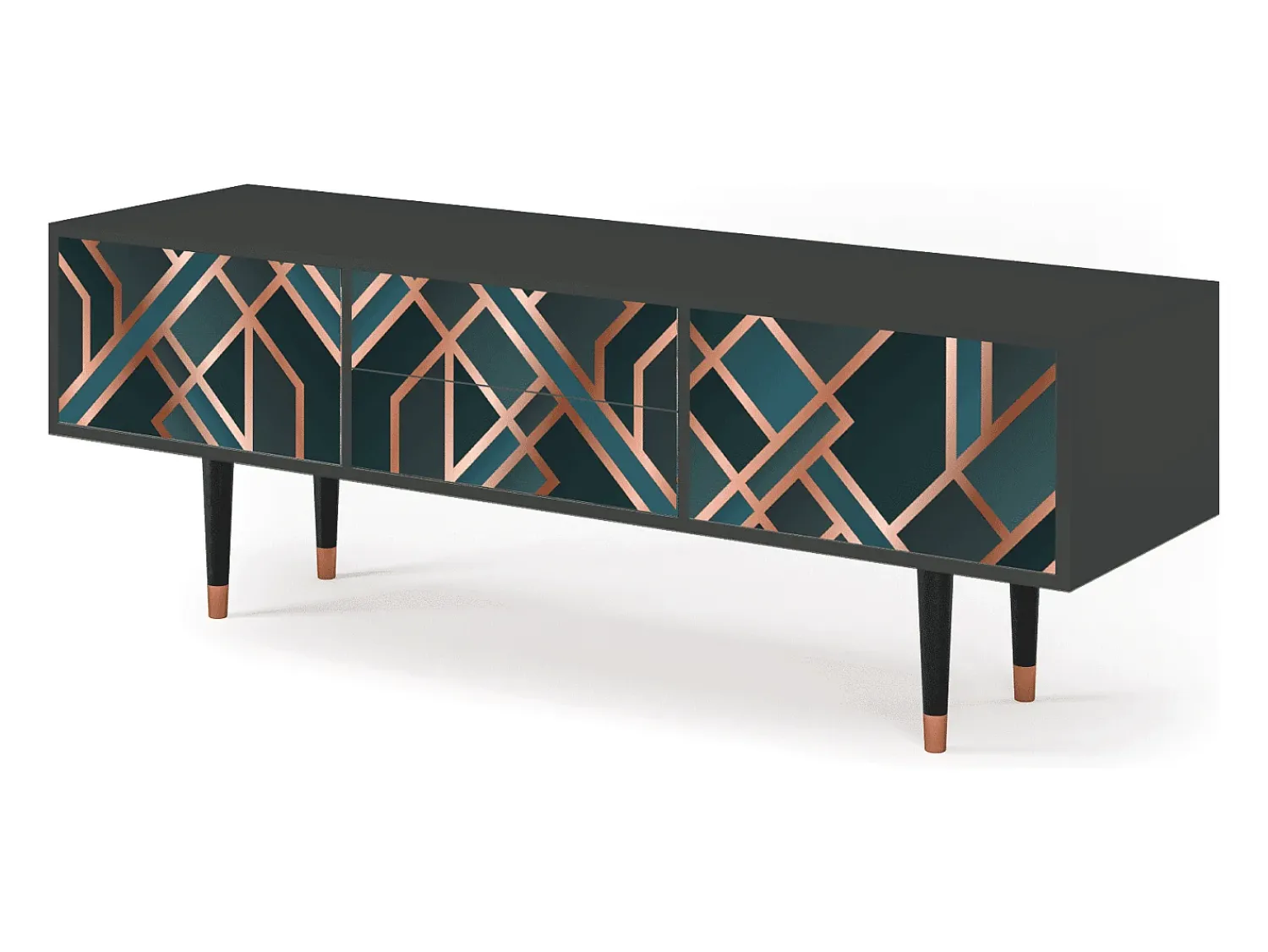Mueble de TV - 170х59х48 cm - T4 - Bronze Crossroad, Antracite^ Móvel De Tv