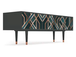 Mueble de TV - 170х59х48 cm - T4 - Bronze Crossroad, Antracite^ Móvel De Tv