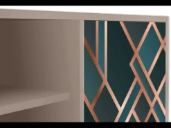 Móvel De Tv| Mueble de TV - 170х69х48 cm - T2 - Bronze Crossroad, Latte Bege