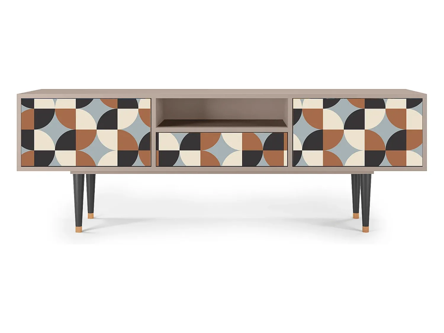 Móvel De Tv| Mueble de TV - 170х59х41 cm - T6 - Brown Sensation, Latte Bege