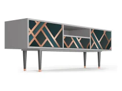 Móvel De Tv| Mueble de TV - 170х59х41 cm - T6 - Bronze Crossroad, Cinza Cinzento