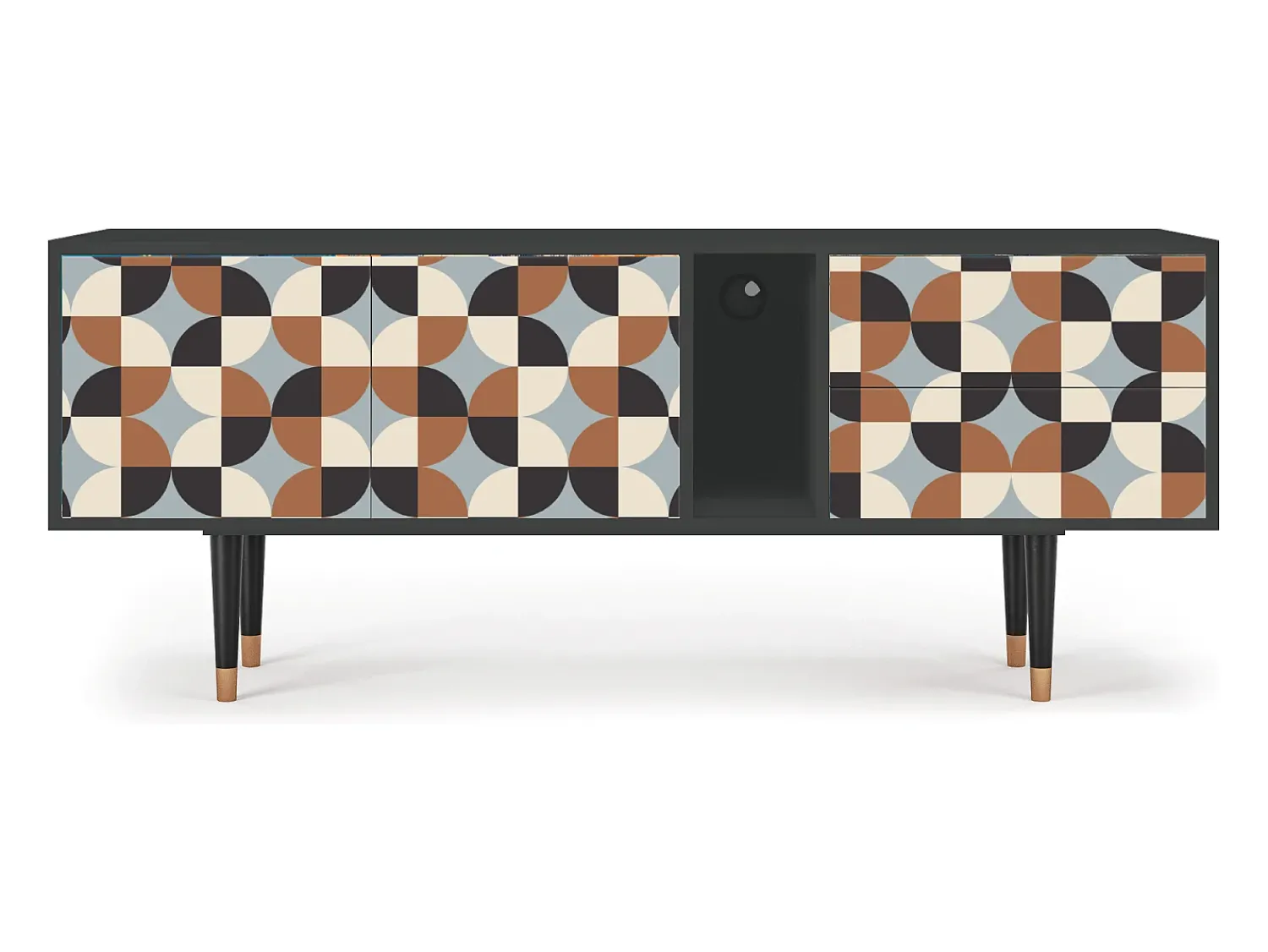 Mueble de TV - 170х69х48 cm - T1 - Brown Sensation, Antracite^ Móvel De Tv