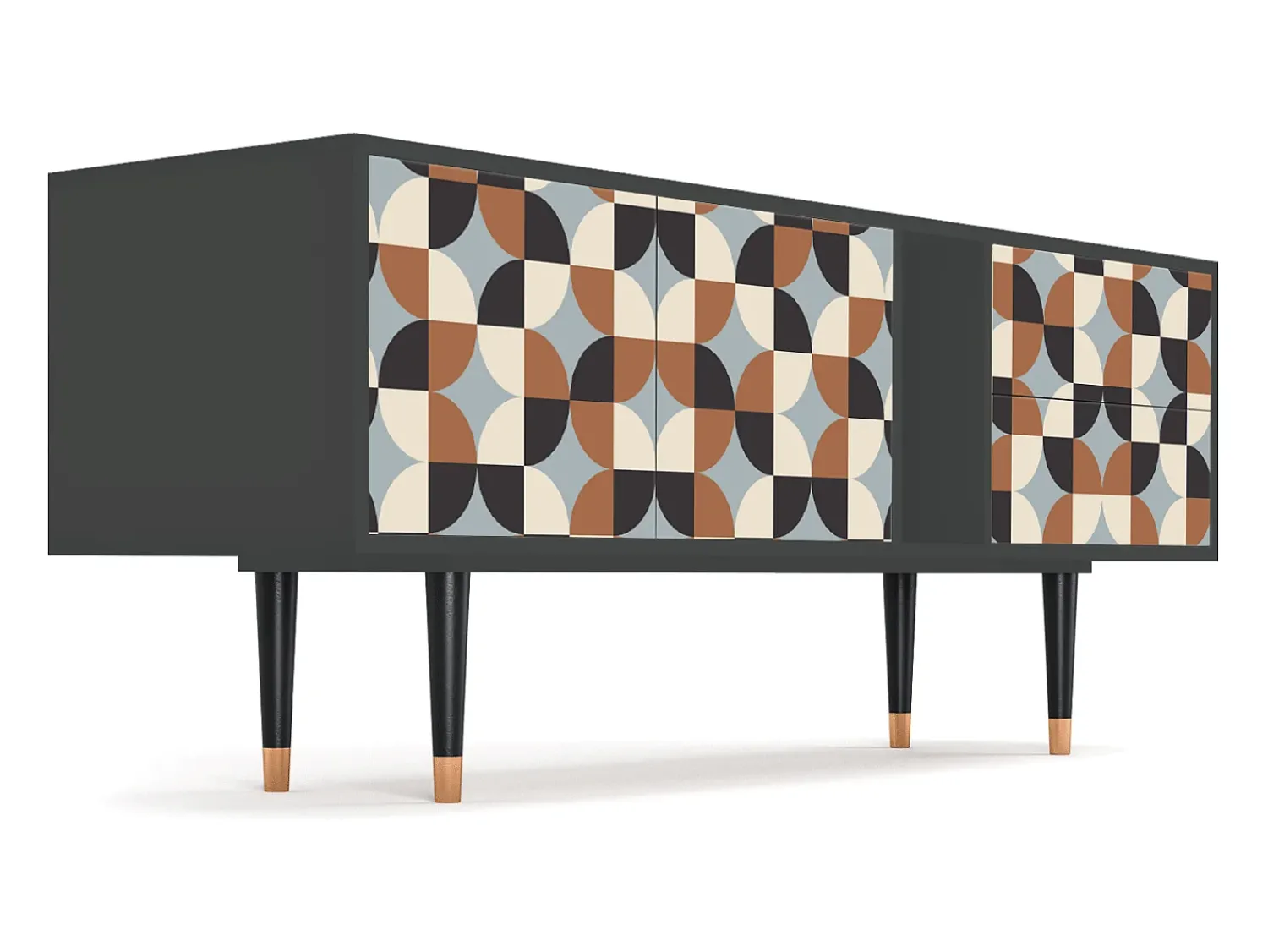 Mueble de TV - 170х69х48 cm - T1 - Brown Sensation, Antracite^ Móvel De Tv