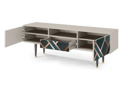 Móvel De Tv* Mueble de TV - 170х59х41 cm - T6 - Bronze Crossroad, Areia Bege