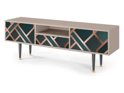 Móvel De Tv* Mueble de TV - 170х59х41 cm - T6 - Bronze Crossroad, Areia Bege