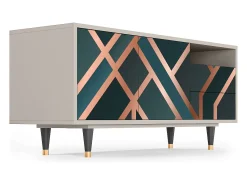 Mueble de TV - 125х56х41 cm - T7 - Bronze Crossroad, Areia^ Móvel De Tv