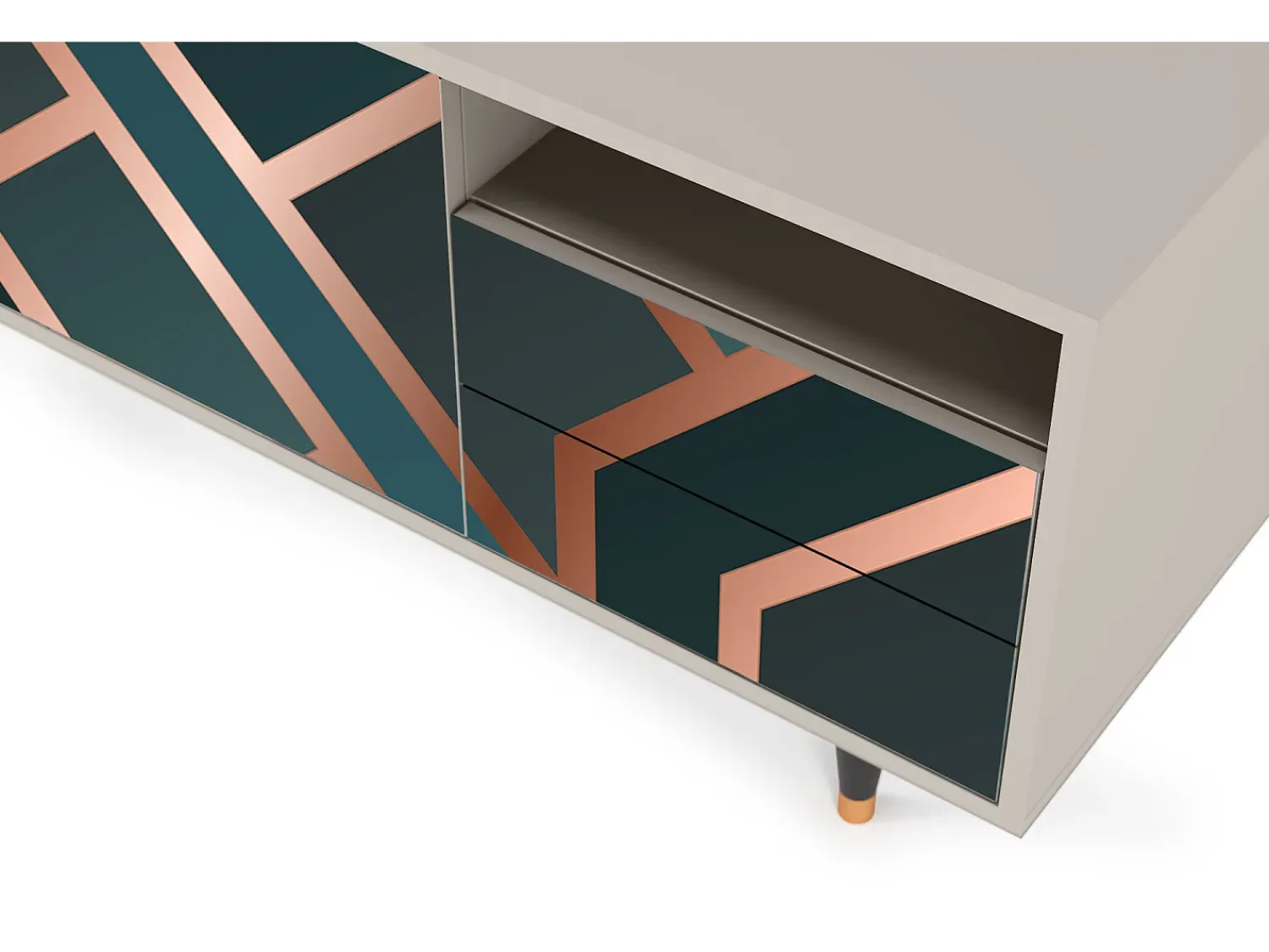 Mueble de TV - 125х56х41 cm - T7 - Bronze Crossroad, Areia^ Móvel De Tv