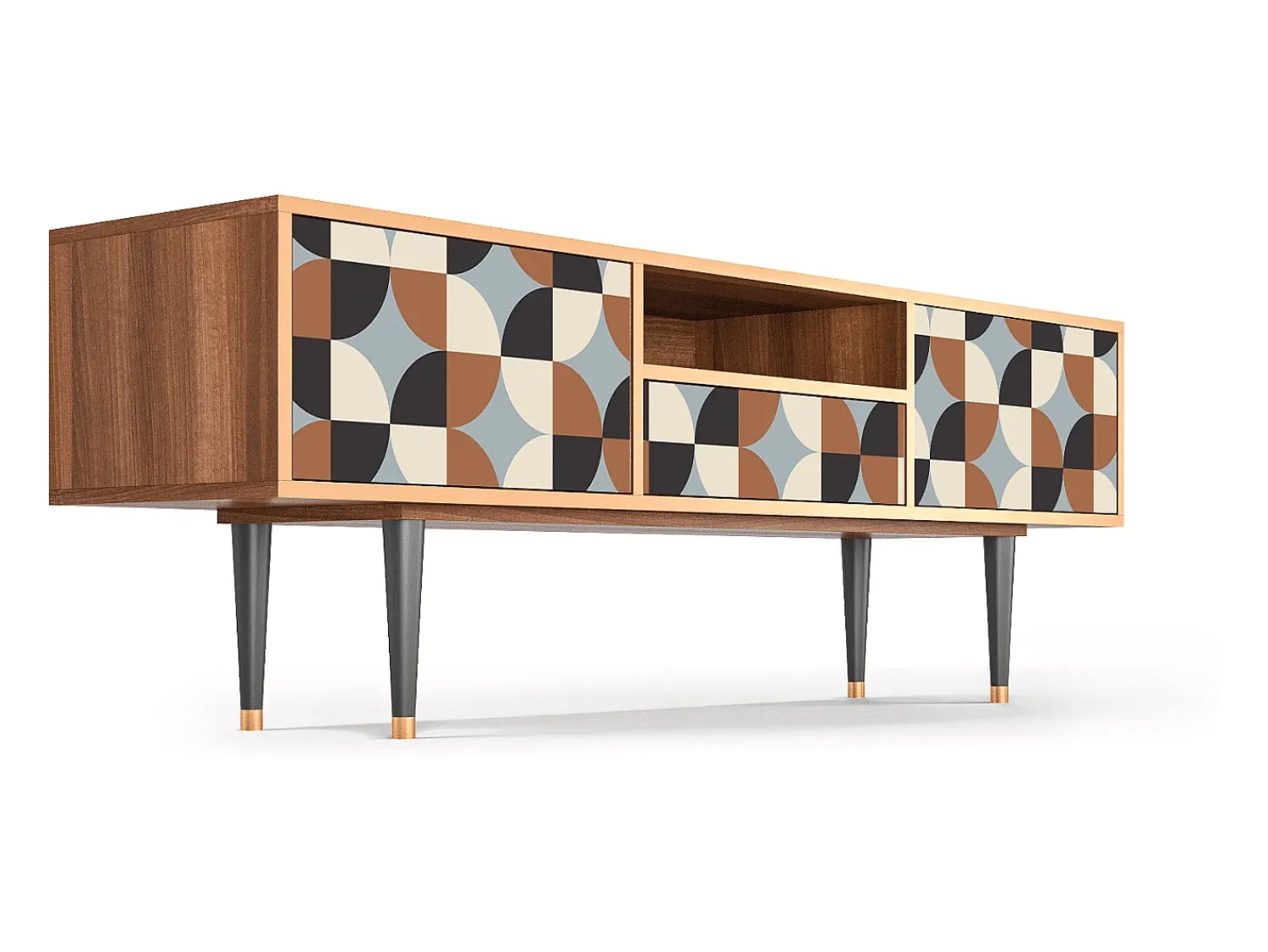 Mueble de TV - 170х59х41 cm - T6 - Brown Sensation, Nogueira^ Móvel De Tv