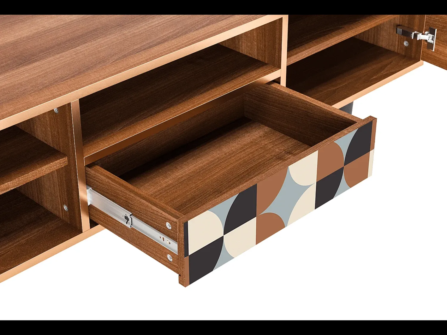 Mueble de TV - 170х59х41 cm - T6 - Brown Sensation, Nogueira^ Móvel De Tv