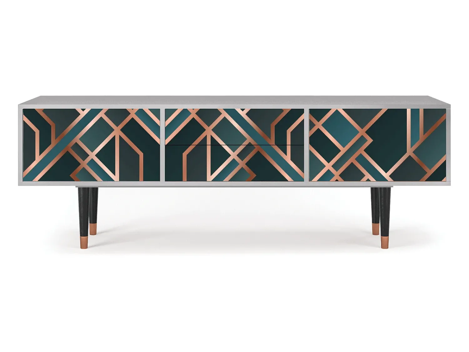 Mueble de TV - 170х59х48 cm - T4 - Bronze Crossroad, Cinza^ Móvel De Tv