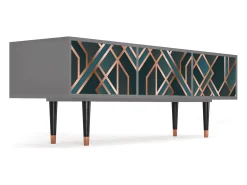 Mueble de TV - 170х59х48 cm - T4 - Bronze Crossroad, Cinza^ Móvel De Tv