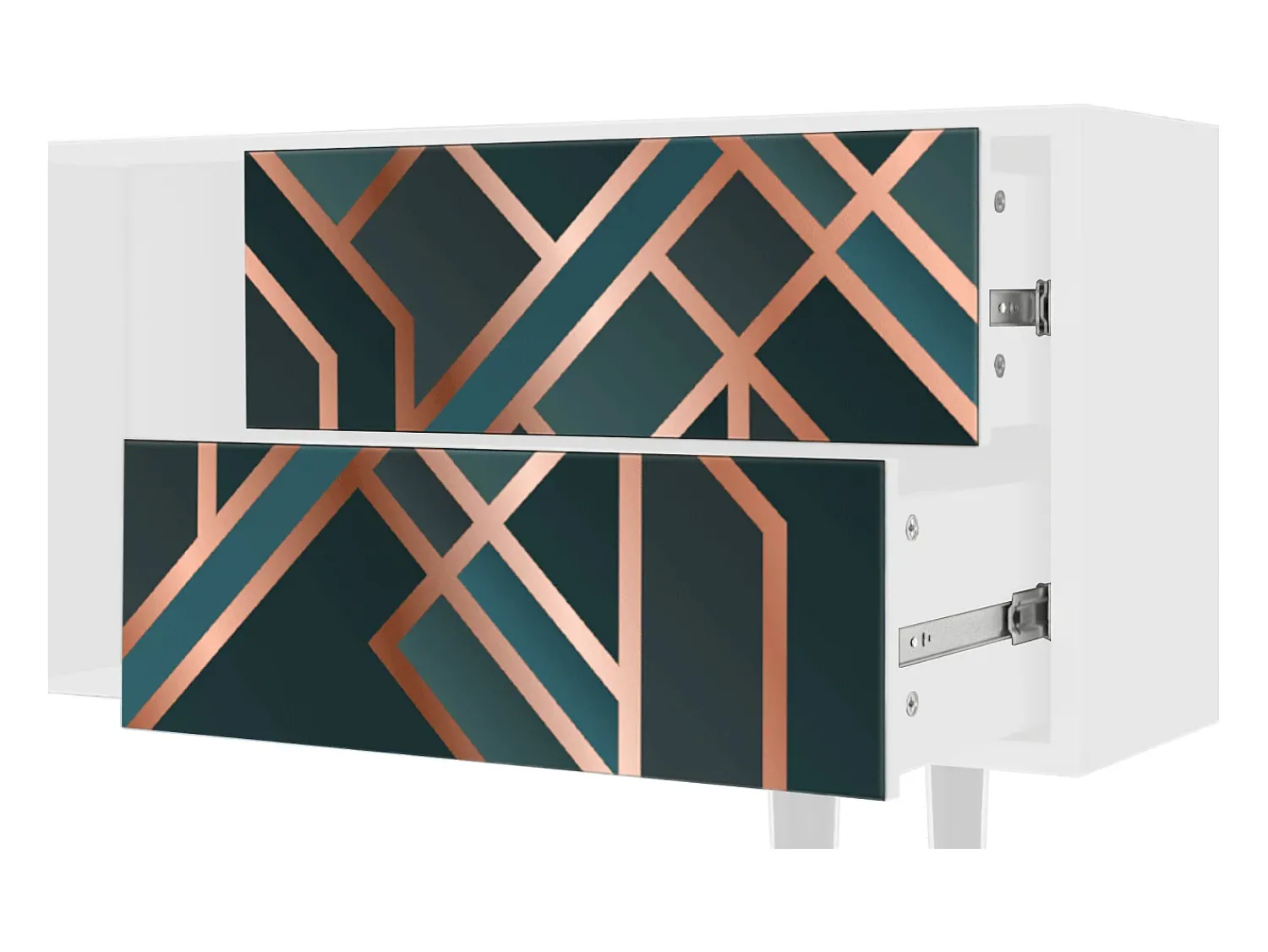 Móvel De Tv| Mueble de TV - 170х69х48 cm - T1 - Bronze Crossroad, Branco Bege