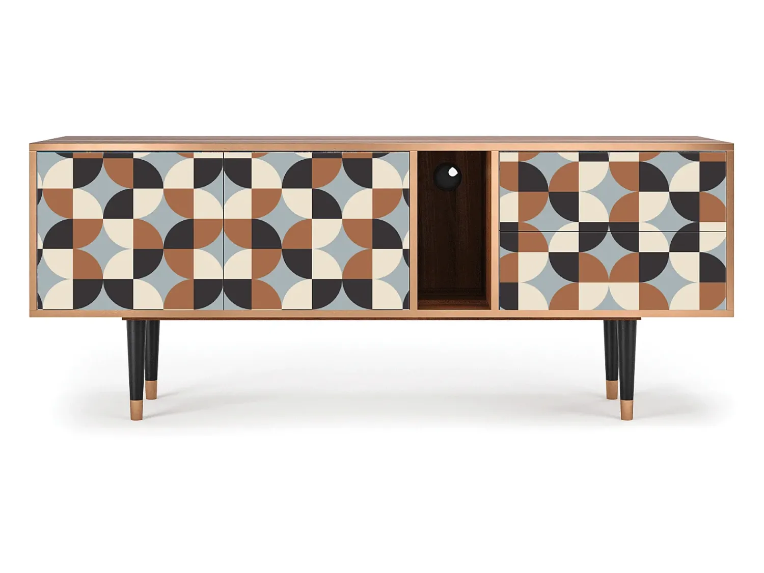 New Mueble de TV - 170х69х48 cm - T1 - Brown Sensation, Nogueira Castanho