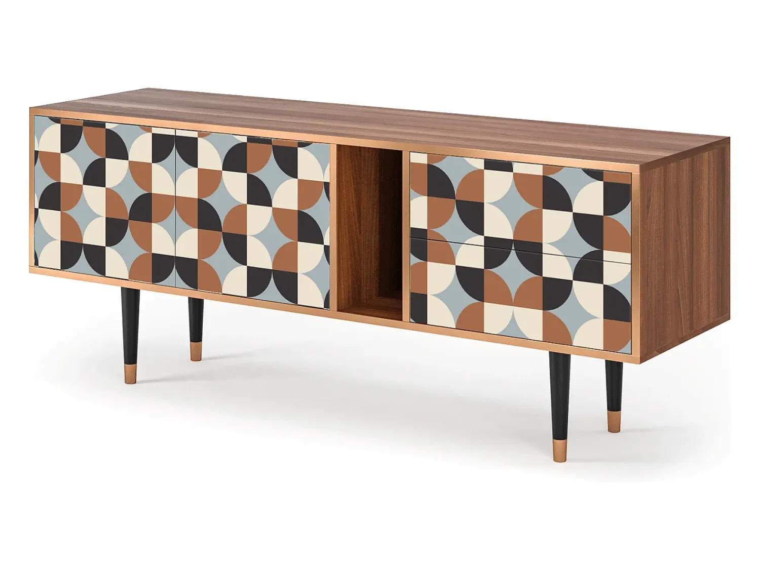 New Mueble de TV - 170х69х48 cm - T1 - Brown Sensation, Nogueira Castanho