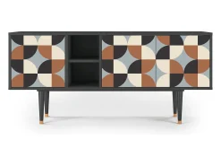 Móvel De Tv| Mueble de TV - 150х69х41 cm - T5 - Brown Sensation, Antracite Cinza antracite
