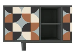Móvel De Tv| Mueble de TV - 150х69х41 cm - T5 - Brown Sensation, Antracite Cinza antracite