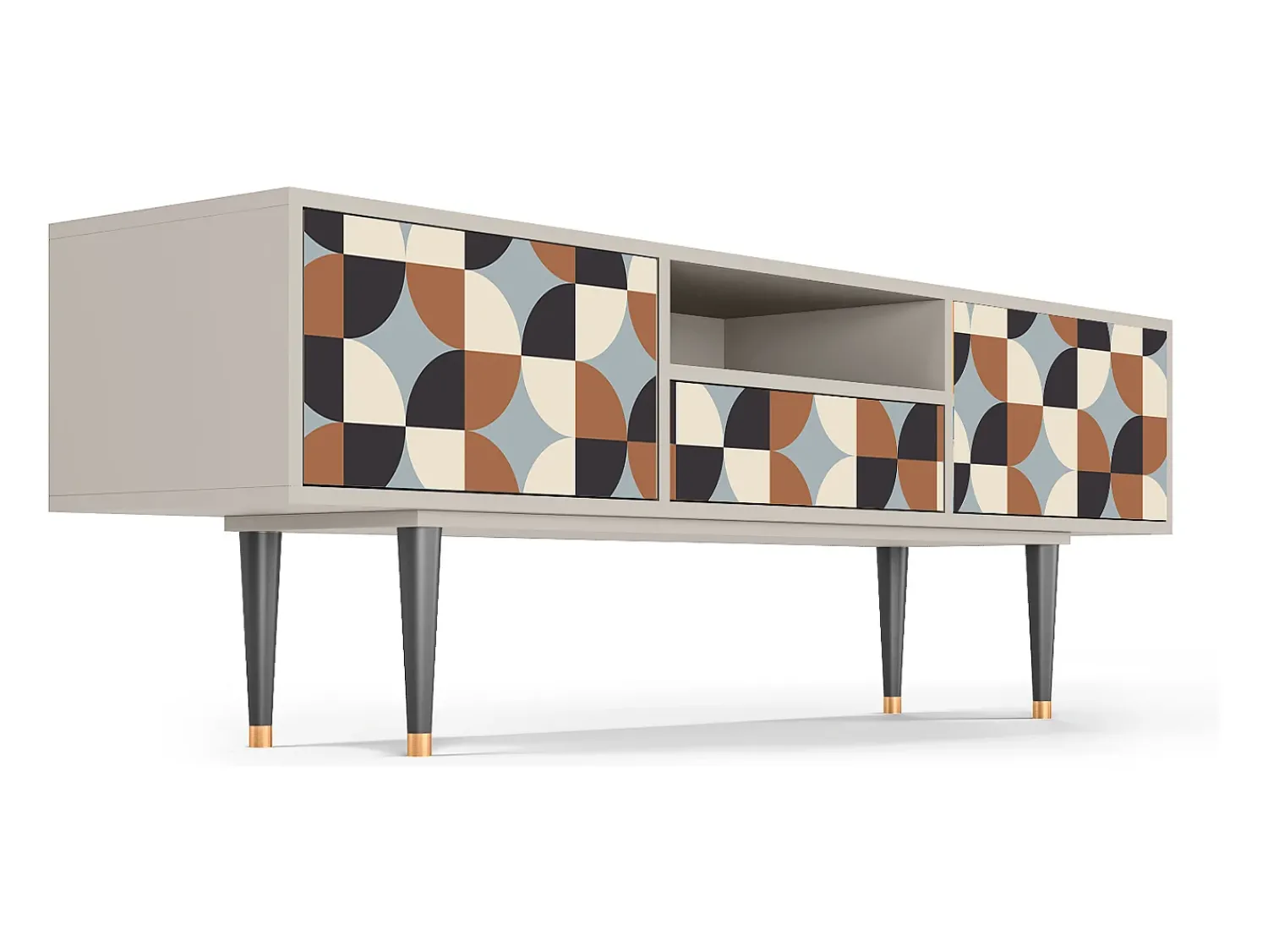Discount Mueble de TV - 170х59х41 cm - T6 - Brown Sensation, Areia Bege