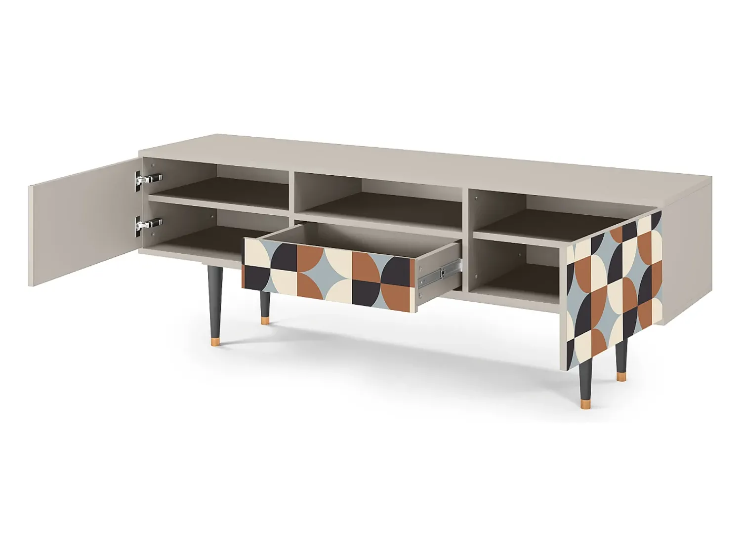 Discount Mueble de TV - 170х59х41 cm - T6 - Brown Sensation, Areia Bege