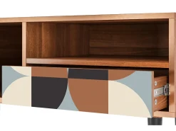 Móvel De Tv| Mueble de TV - 115х59х48 cm - T3 - Brown Sensation, Nogueira Castanho