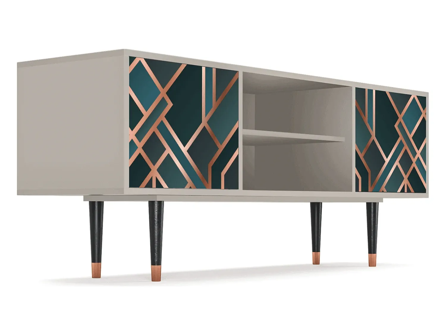 Móvel De Tv* Mueble de TV - 170х69х48 cm - T2 - Bronze Crossroad, Areia Bege