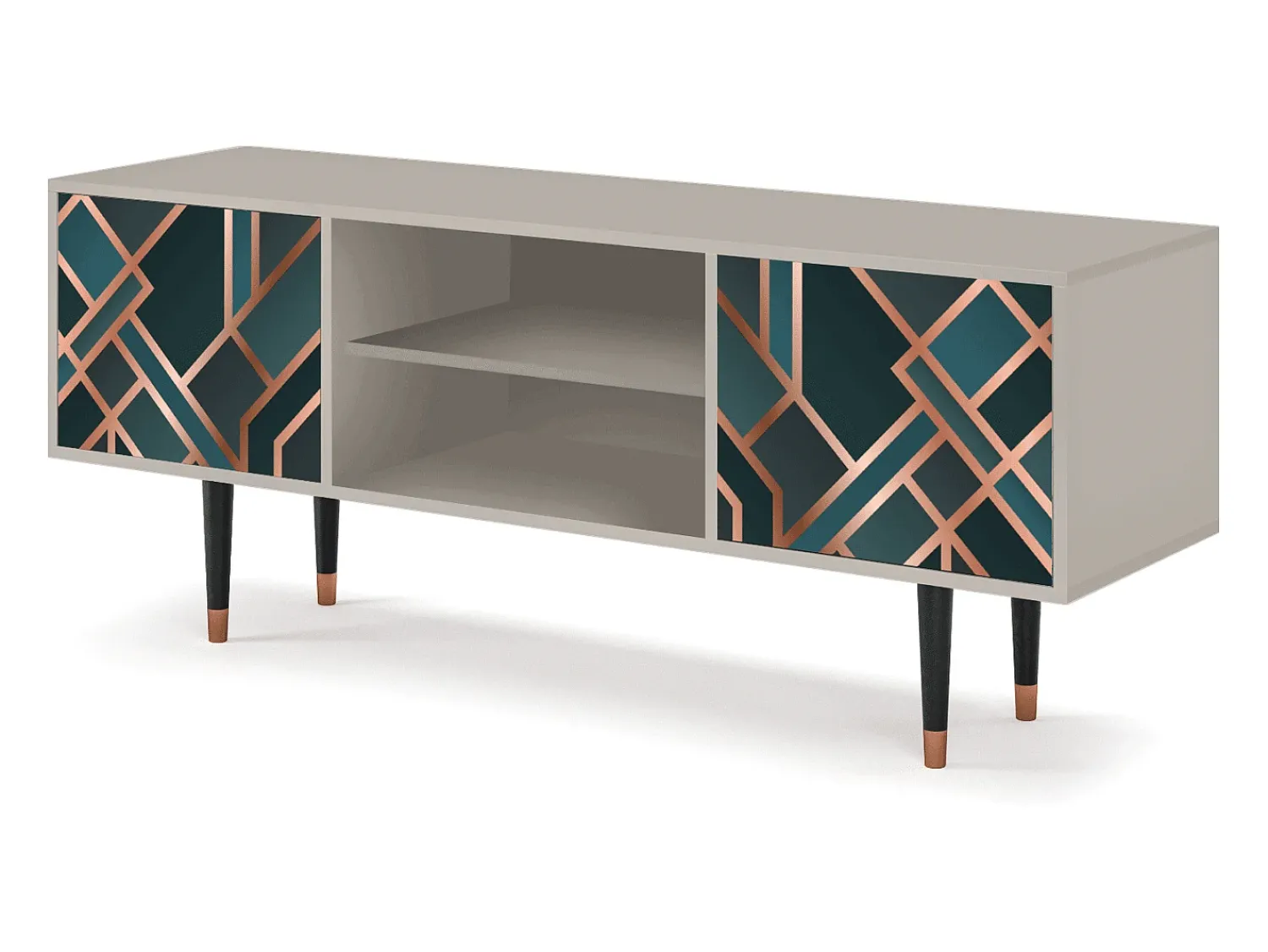 Móvel De Tv* Mueble de TV - 170х69х48 cm - T2 - Bronze Crossroad, Areia Bege