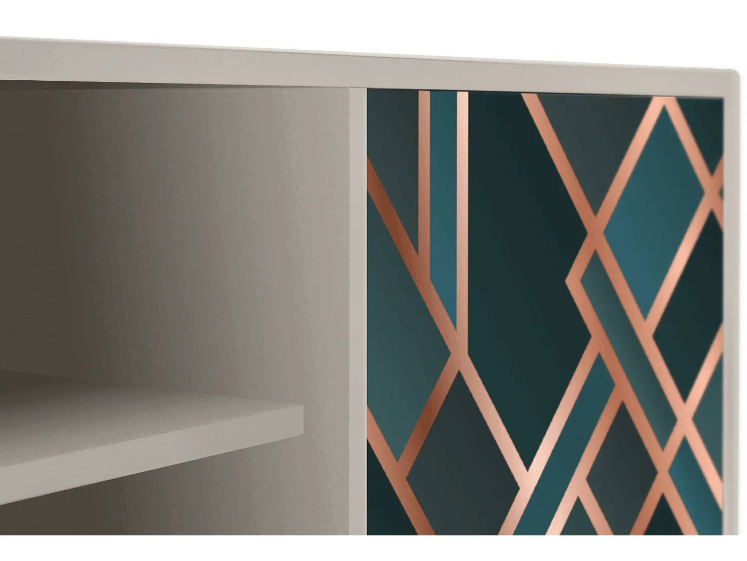 Móvel De Tv* Mueble de TV - 170х69х48 cm - T2 - Bronze Crossroad, Areia Bege