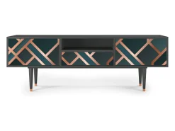 Móvel De Tv* Mueble de TV - 170х59х41 cm - T6 - Bronze Crossroad, Antracite Cinza antracite