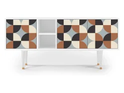 Mueble de TV - 150х69х41 cm - T5 - Brown Sensation, Branco^ Móvel De Tv