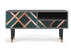 Discount Mueble de TV - 115х59х48 cm - T3 - Bronze Crossroad, Cinza Cinzento
