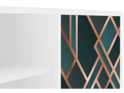 Mueble de TV - 170х69х48 cm - T2 - Bronze Crossroad, Branco^ Móvel De Tv