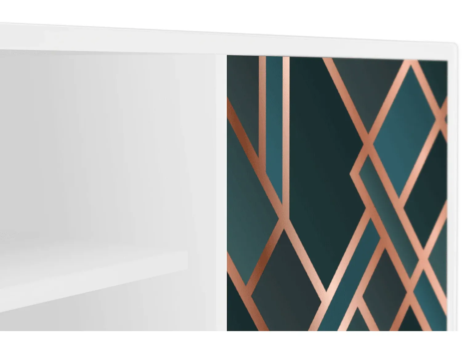 Mueble de TV - 170х69х48 cm - T2 - Bronze Crossroad, Branco^ Móvel De Tv