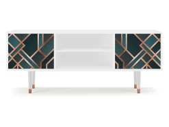 Mueble de TV - 170х69х48 cm - T2 - Bronze Crossroad, Branco^ Móvel De Tv
