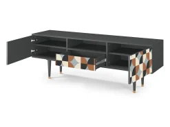 New Mueble de TV - 170х59х41 cm - T6 - Brown Sensation, Antracite Cinza antracite