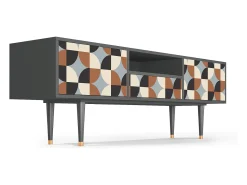 New Mueble de TV - 170х59х41 cm - T6 - Brown Sensation, Antracite Cinza antracite