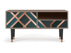 Móvel De Tv| Mueble de TV - 115х59х48 cm - T3 - Bronze Crossroad, Latte Bege