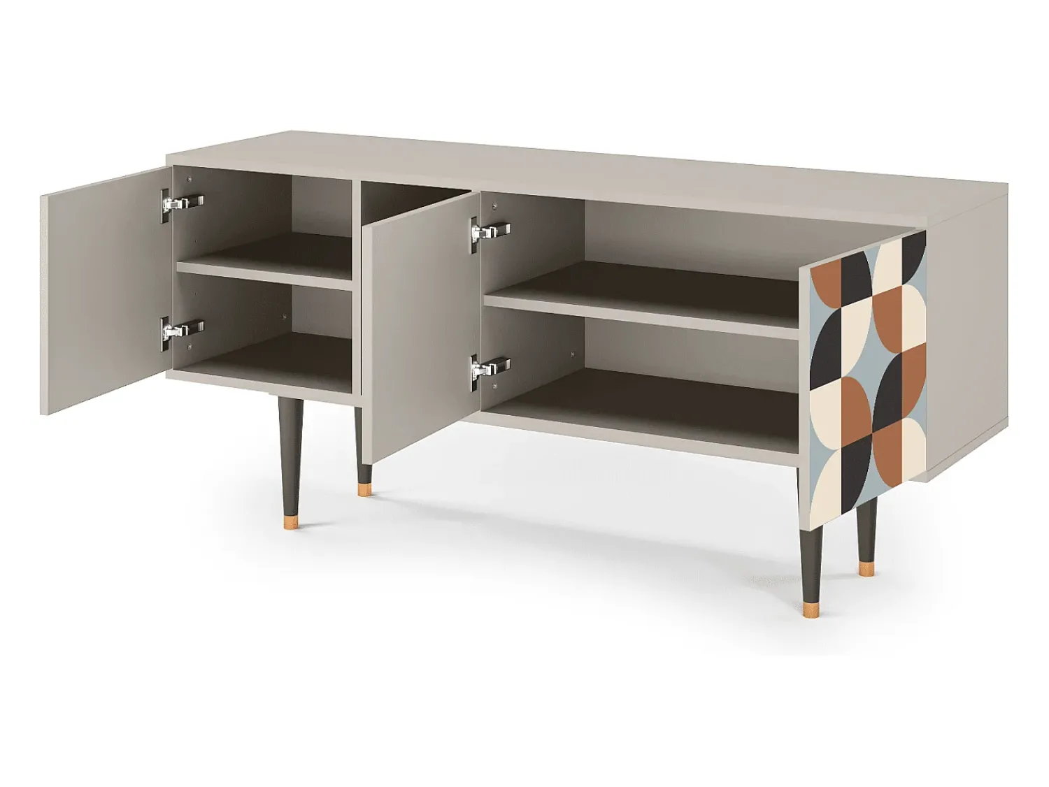 Móvel De Tv* Mueble de TV - 150х69х41 cm - T5 - Brown Sensation, Areia Bege