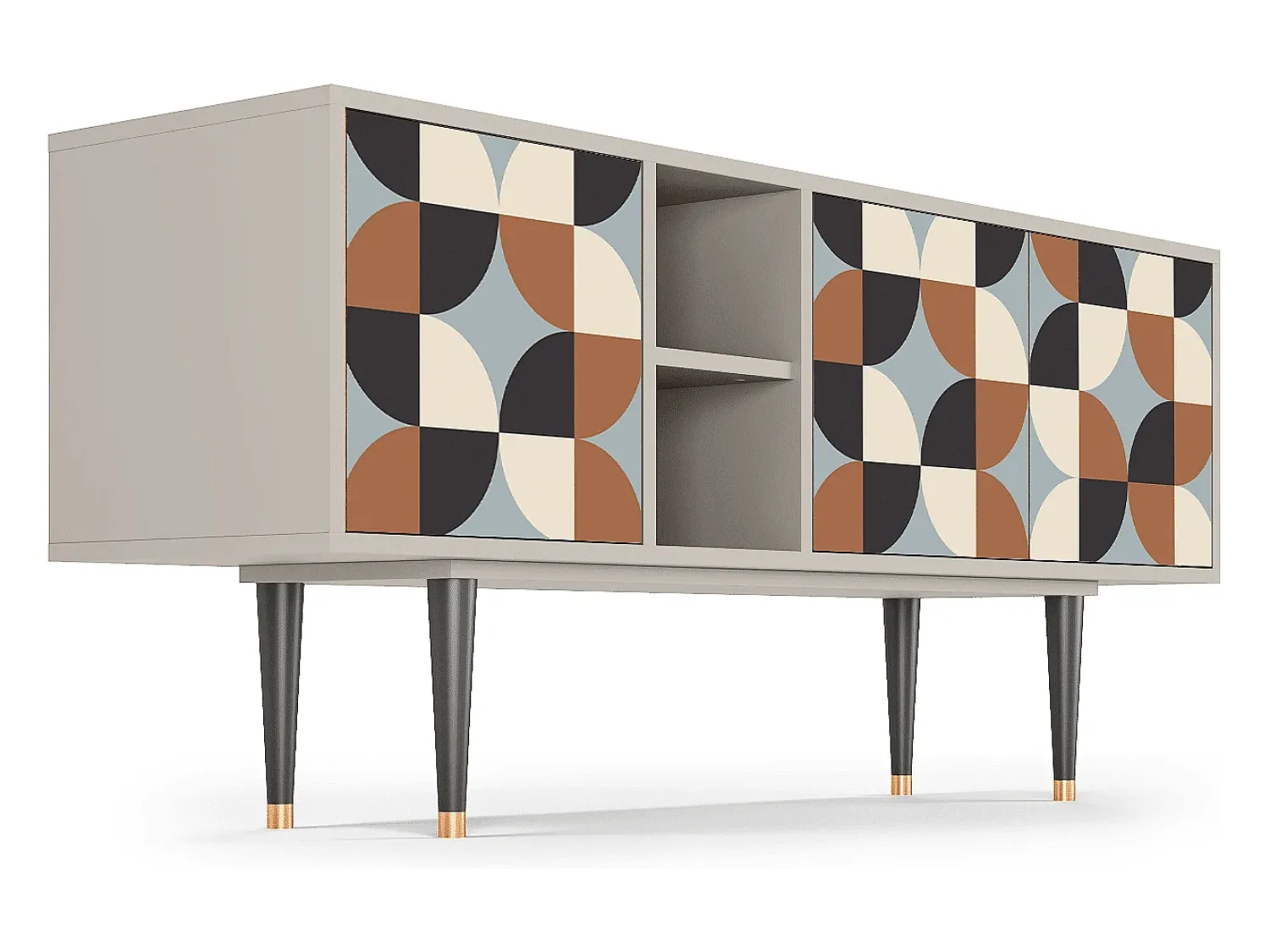 Móvel De Tv* Mueble de TV - 150х69х41 cm - T5 - Brown Sensation, Areia Bege
