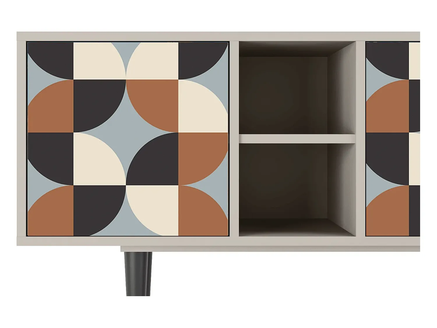 Móvel De Tv* Mueble de TV - 150х69х41 cm - T5 - Brown Sensation, Areia Bege