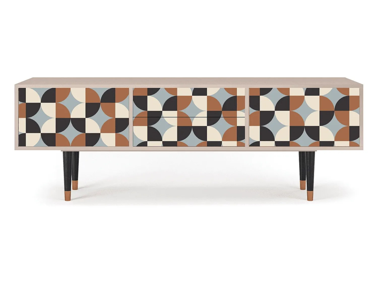 Best Mueble de TV - 170х59х48 cm - T4 - Brown Sensation, Latte Bege