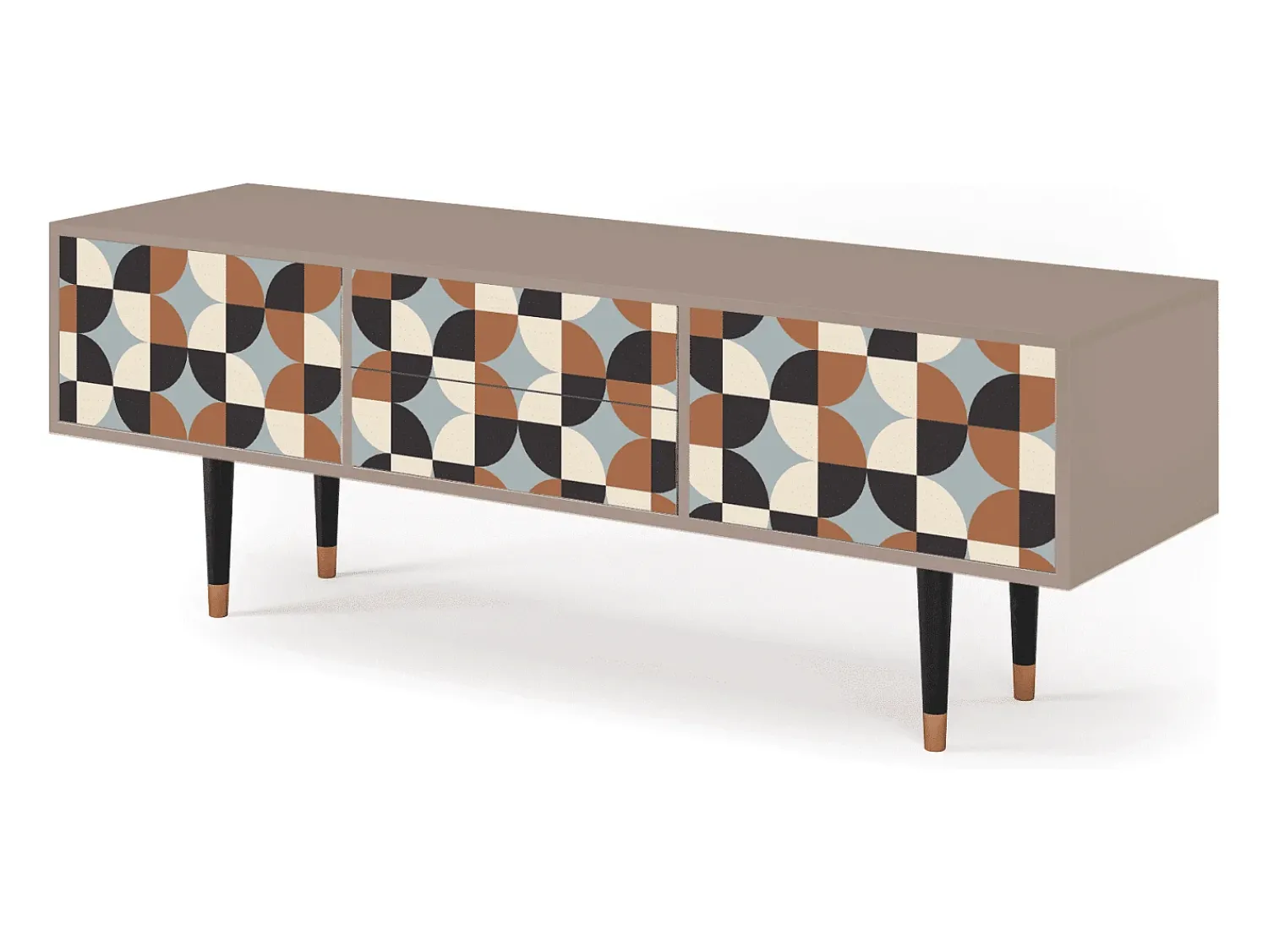 Best Mueble de TV - 170х59х48 cm - T4 - Brown Sensation, Latte Bege