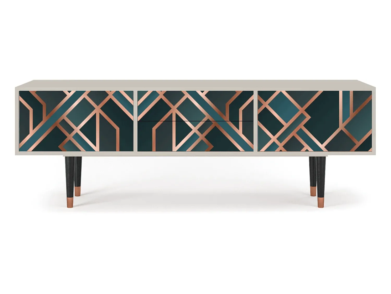Móvel De Tv* Mueble de TV - 170х59х48 cm - T4 - Bronze Crossroad, Areia Bege