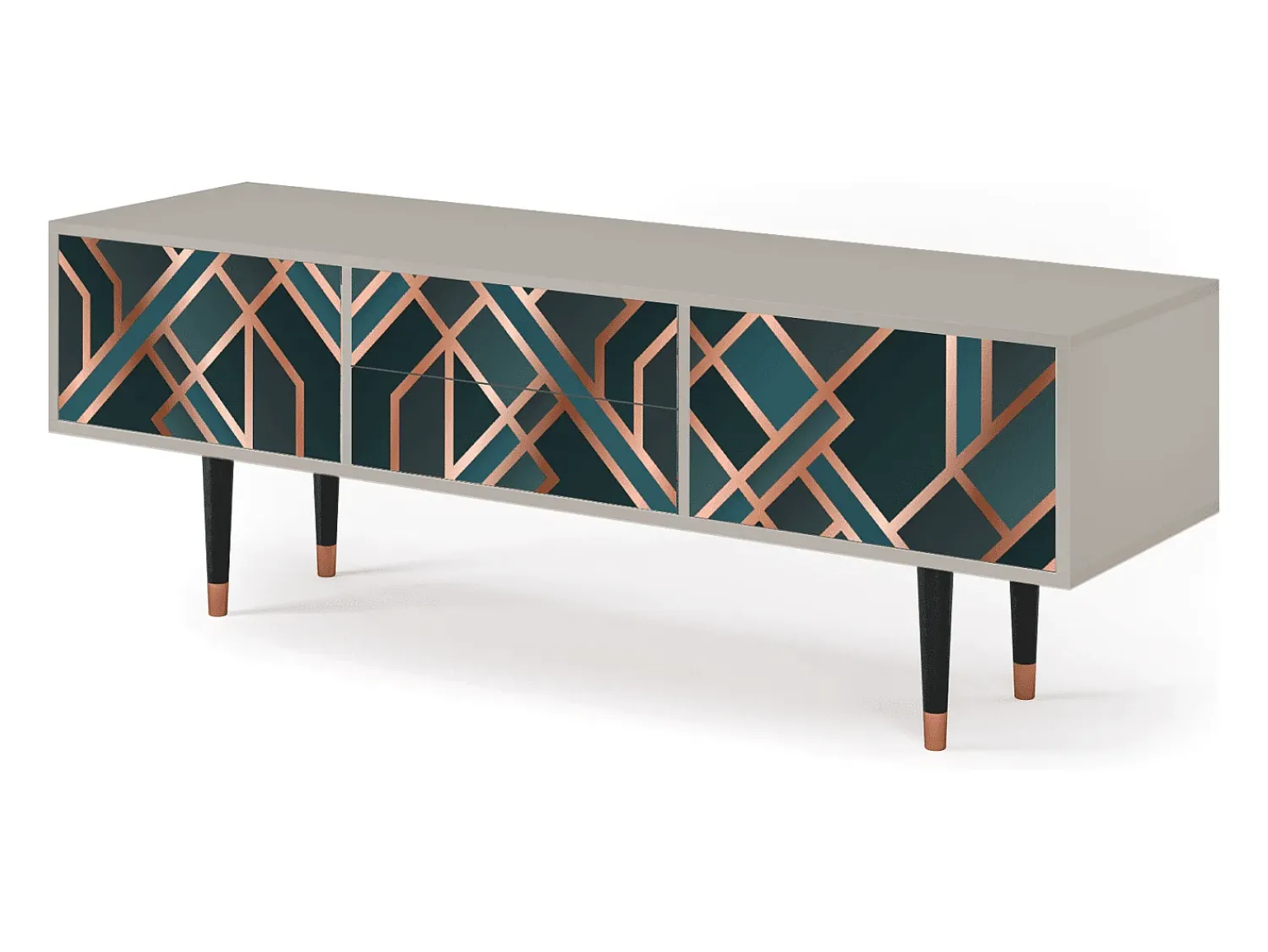 Móvel De Tv* Mueble de TV - 170х59х48 cm - T4 - Bronze Crossroad, Areia Bege