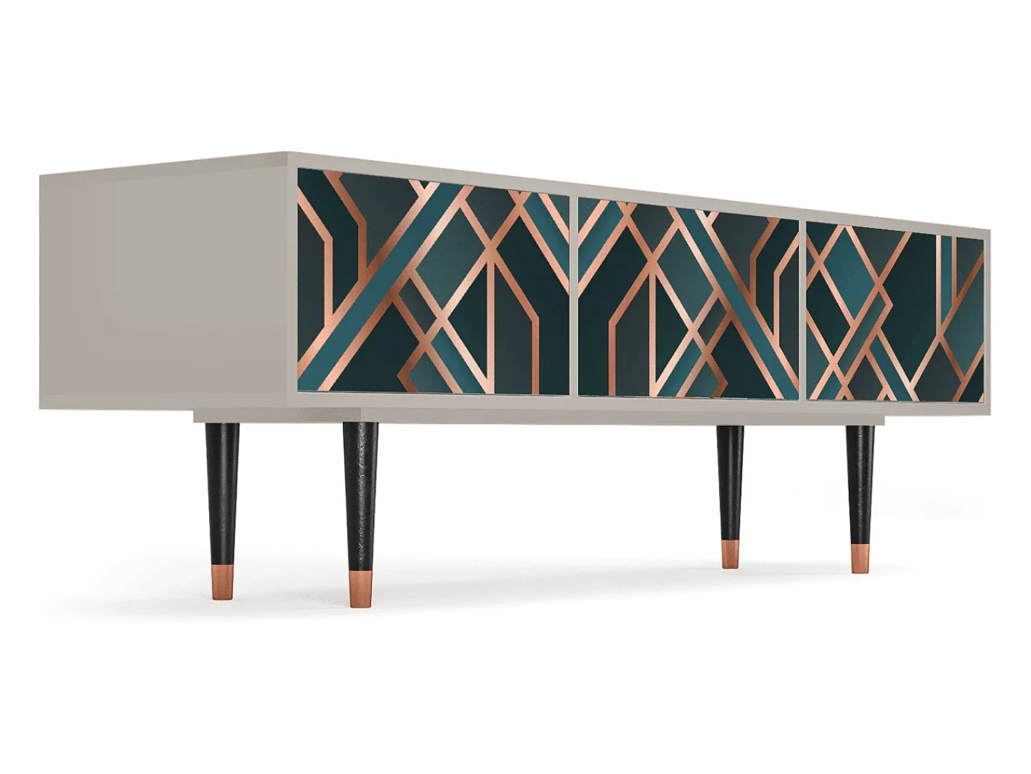 Móvel De Tv* Mueble de TV - 170х59х48 cm - T4 - Bronze Crossroad, Areia Bege