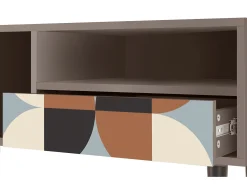 Móvel De Tv| Mueble de TV - 115х59х48 cm - T3 - Brown Sensation, Latte Bege
