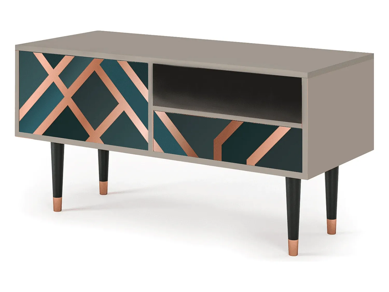 Mueble de TV - 115х59х48 cm - T3 - Bronze Crossroad, Areia^ Móvel De Tv