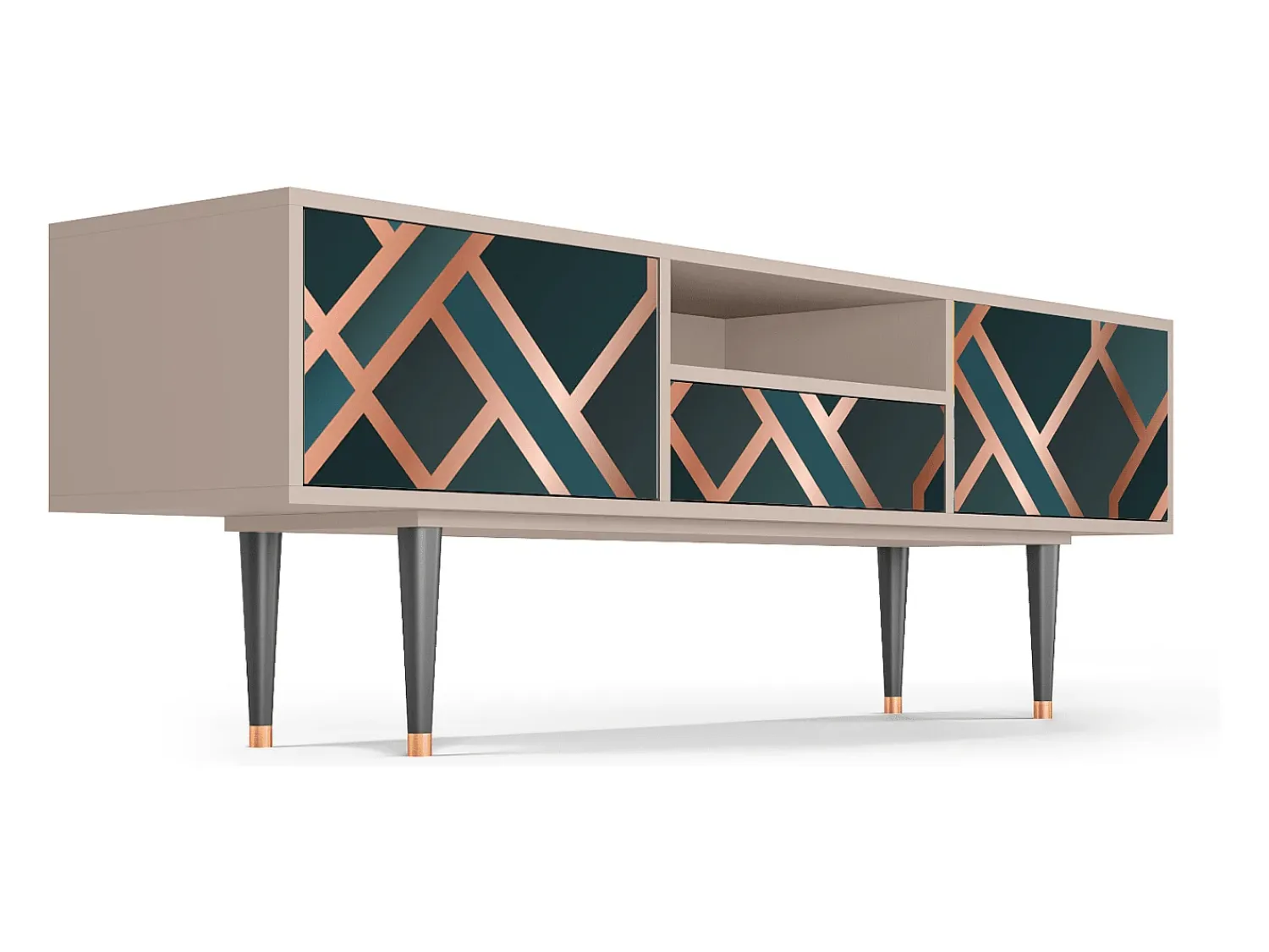 Sale Mueble de TV - 170х59х41 cm - T6 - Bronze Crossroad, Latte Bege
