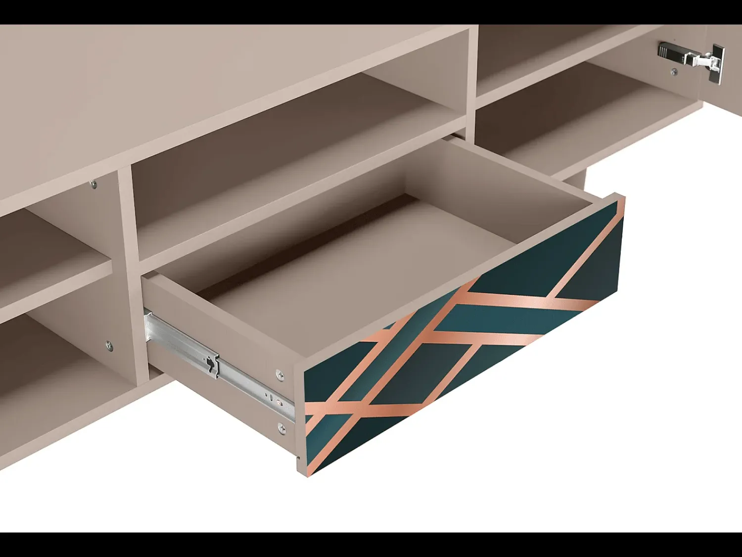 Sale Mueble de TV - 170х59х41 cm - T6 - Bronze Crossroad, Latte Bege