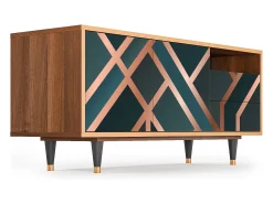 Mueble de TV - 125х56х41 cm - T7 - Bronze Crossroad, Nogueira^ Móvel De Tv