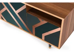 Mueble de TV - 125х56х41 cm - T7 - Bronze Crossroad, Nogueira^ Móvel De Tv