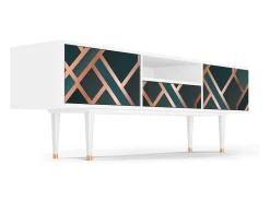 Mueble de TV - 170х59х41 cm - T6 - Bronze Crossroad, Branco Bege